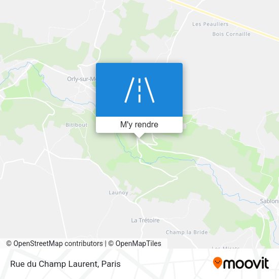 Rue du Champ Laurent plan