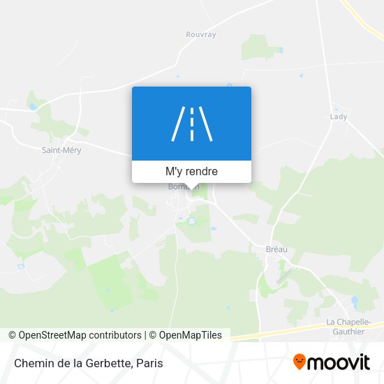 Chemin de la Gerbette plan