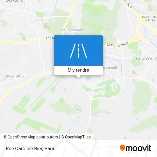 Rue Caroline Rier plan