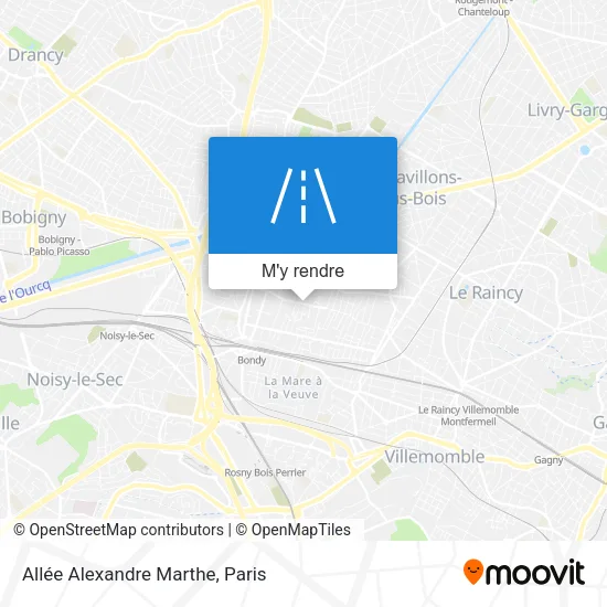 Allée Alexandre Marthe plan