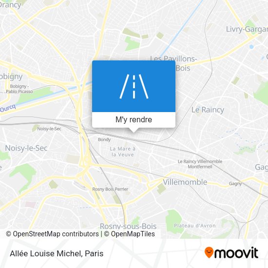 Allée Louise Michel plan