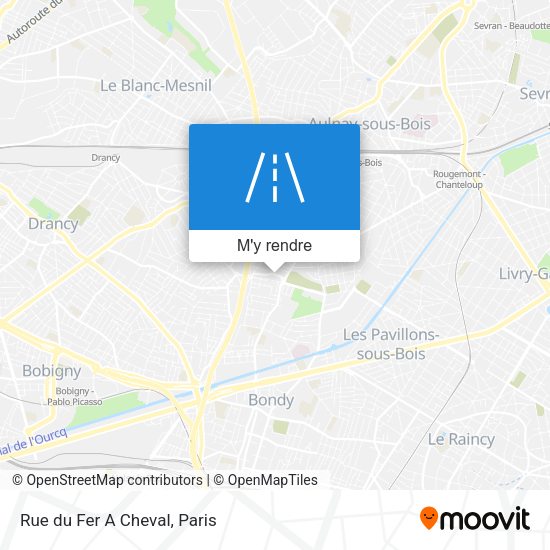 Rue du Fer A Cheval plan