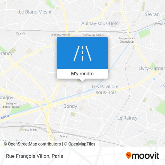 Rue François Villon plan