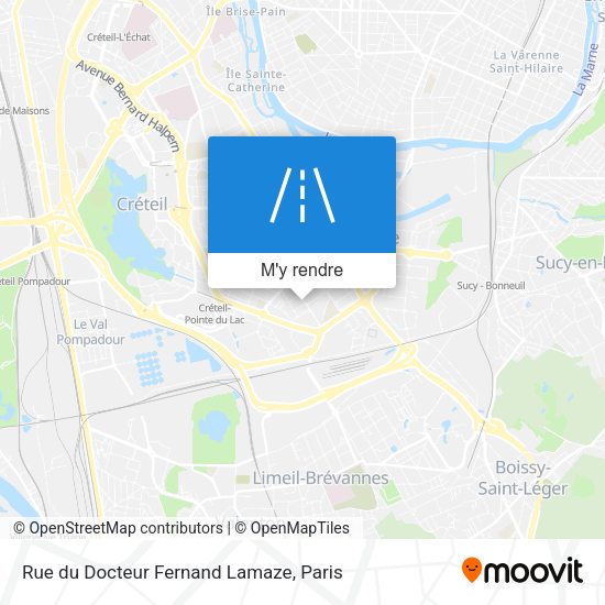 Rue du Docteur Fernand Lamaze plan