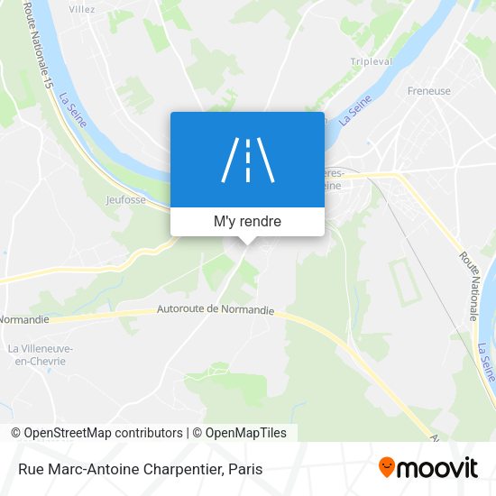 Rue Marc-Antoine Charpentier plan