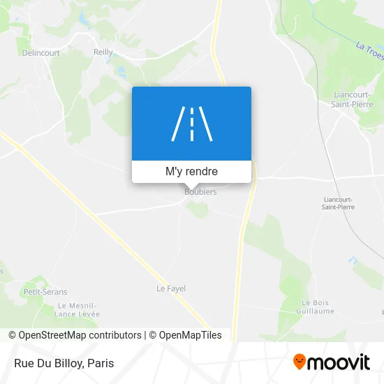 Rue Du Billoy plan
