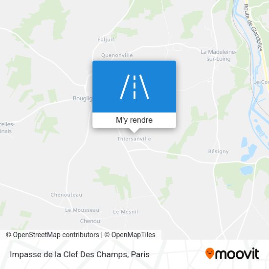 Impasse de la Clef Des Champs plan