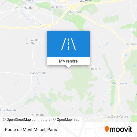 Route de Mont Mucet plan