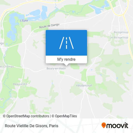 Route Vielille De Gisors plan