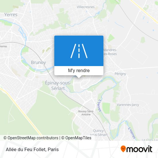 Allée du Feu Follet plan