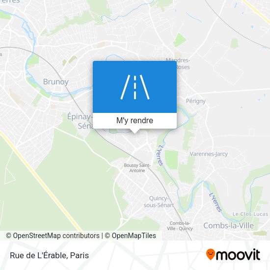 Rue de L'Érable plan