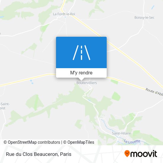 Rue du Clos Beauceron plan
