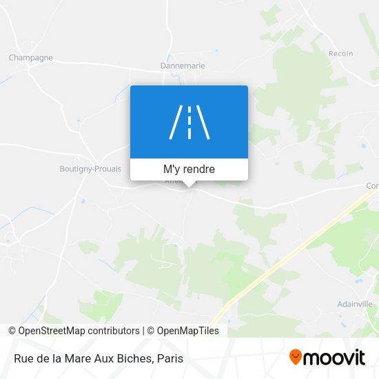 Rue De La Mare Aux Biches plan