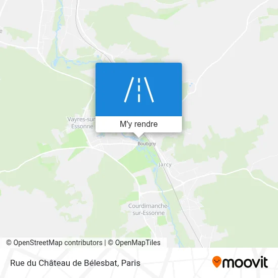 Rue du Château de Bélesbat plan