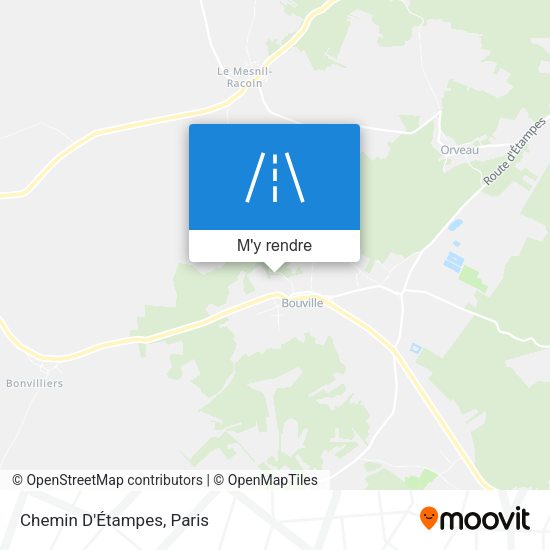 Chemin D'Étampes plan