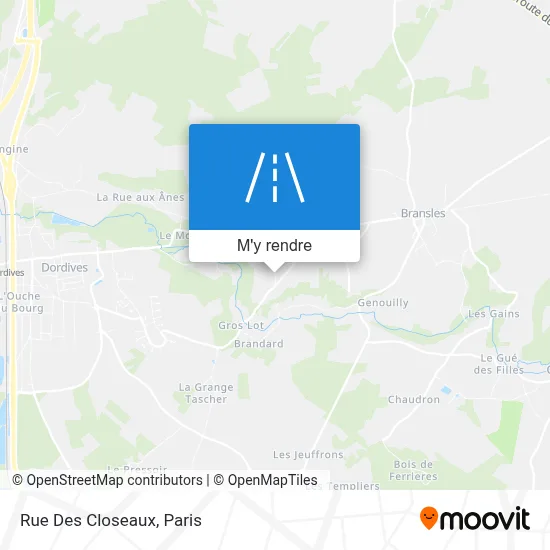 Rue Des Closeaux plan