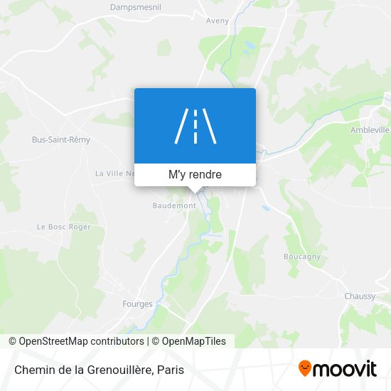 Chemin de la Grenouillère plan