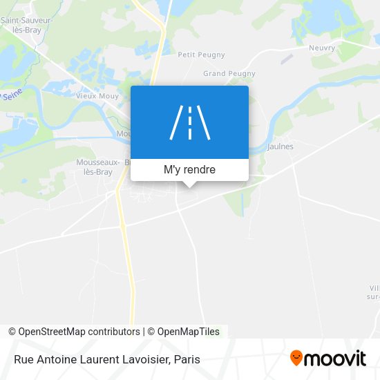 Rue Antoine Laurent Lavoisier plan