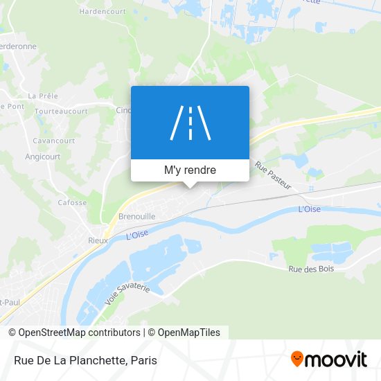 Rue De La Planchette plan