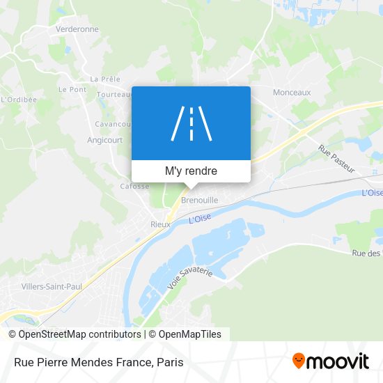 Rue Pierre Mendes France plan