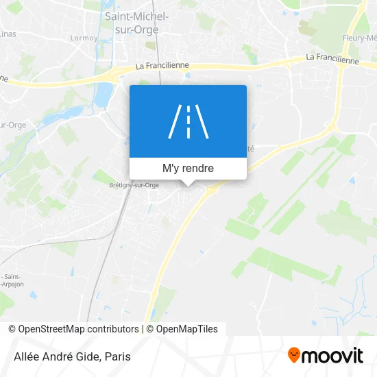 Allée André Gide plan