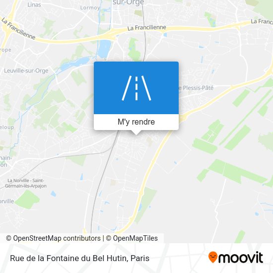 Rue de la Fontaine du Bel Hutin plan