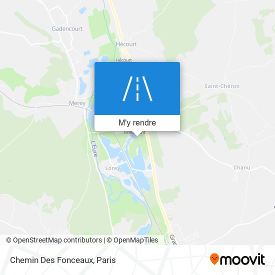 Chemin Des Fonceaux plan