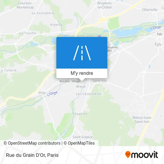 Rue du Grain D'Or plan