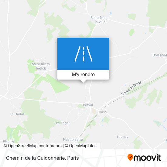 Chemin de la Guidonnerie plan