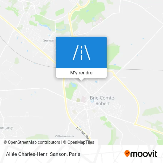 Allée Charles-Henri Sanson plan