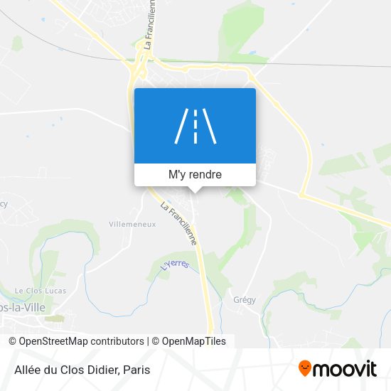 Allée du Clos Didier plan