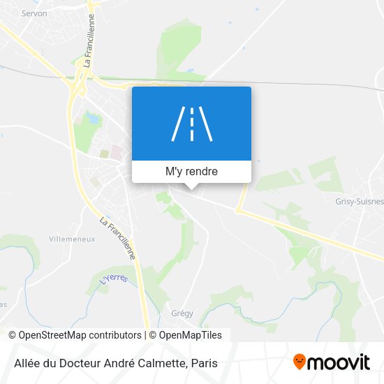 Allée du Docteur André Calmette plan