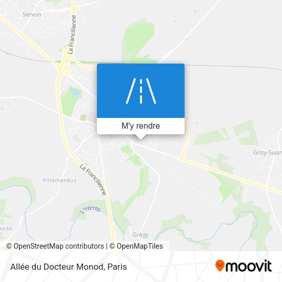 Allée du Docteur Monod plan