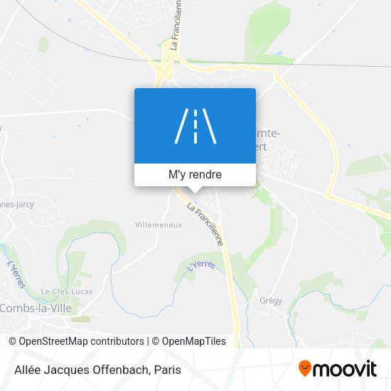 Allée Jacques Offenbach plan
