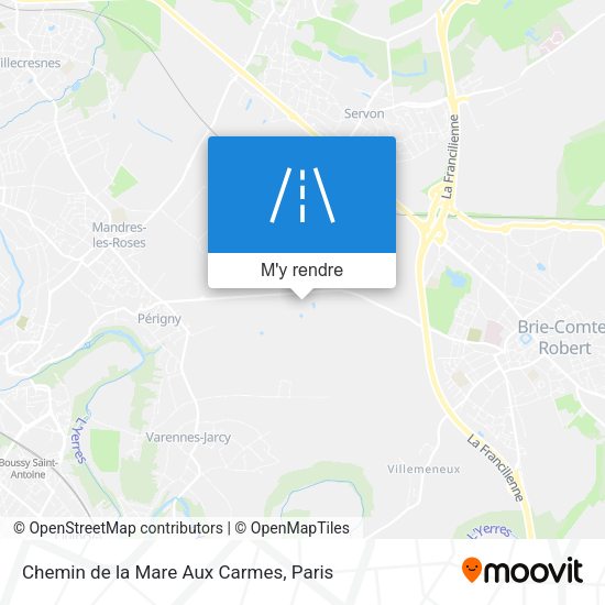 Chemin de la Mare Aux Carmes plan