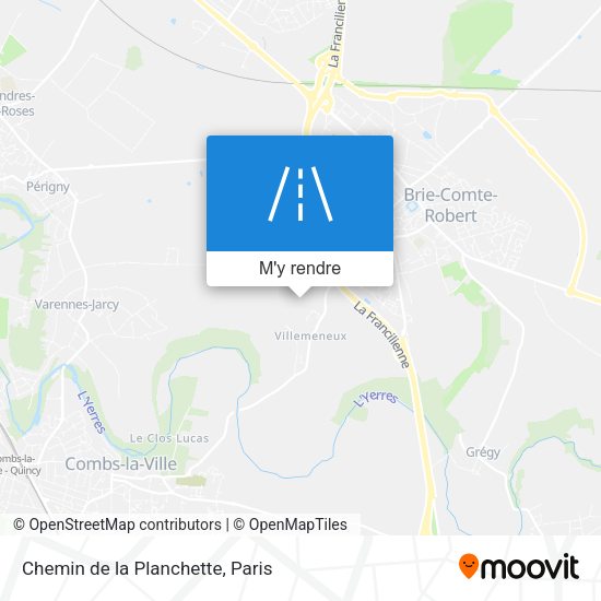 Chemin de la Planchette plan