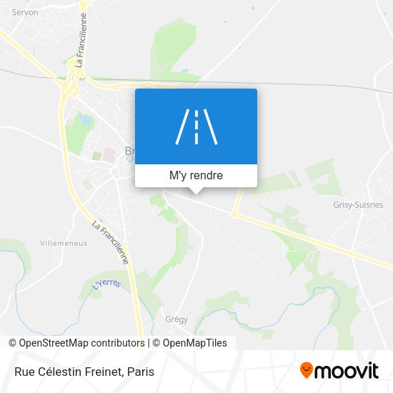Rue Célestin Freinet plan