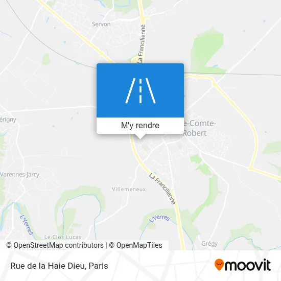 Rue de la Haie Dieu plan