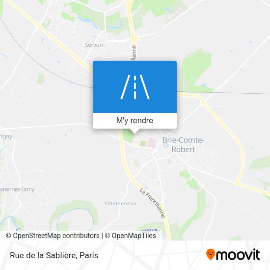 Rue de la Sablière plan