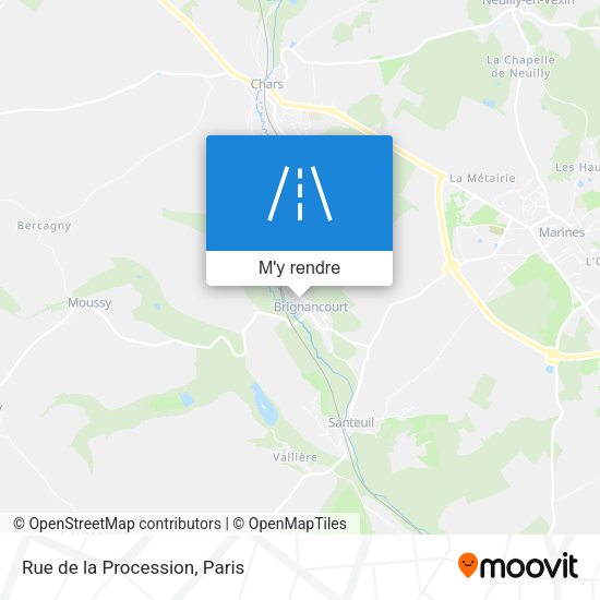 Rue de la Procession plan