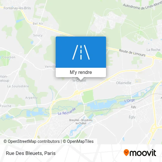 Rue Des Bleuets plan