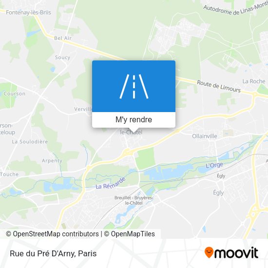 Rue du Pré D'Arny plan