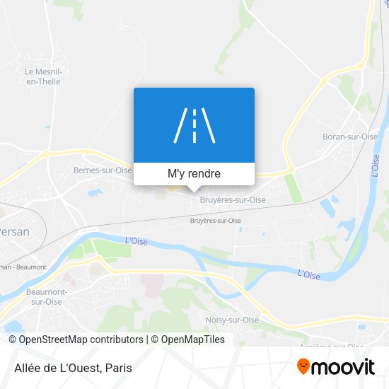 Allée de L'Ouest plan