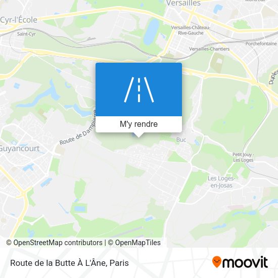 Route de la Butte À L'Âne plan