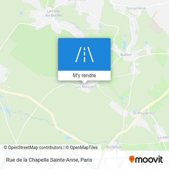 Rue de la Chapelle Sainte-Anne plan