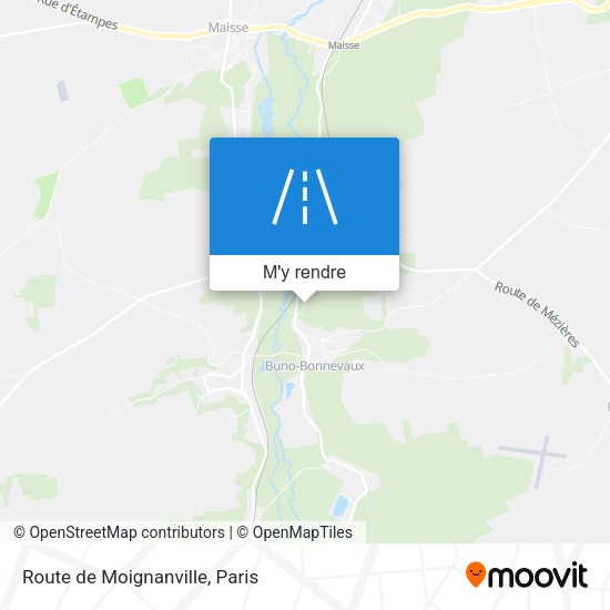 Route de Moignanville plan