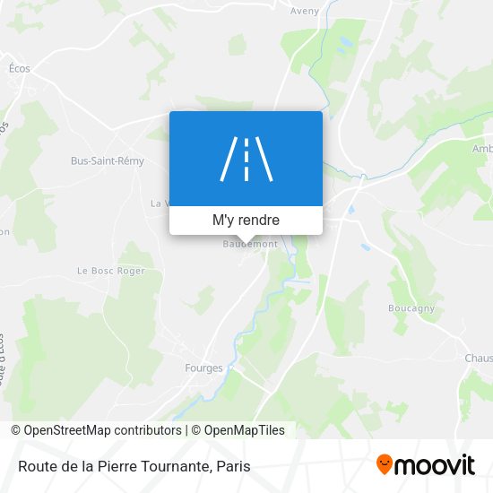 Route de la Pierre Tournante plan