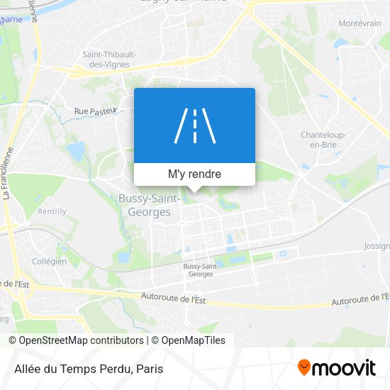 Allée du Temps Perdu plan