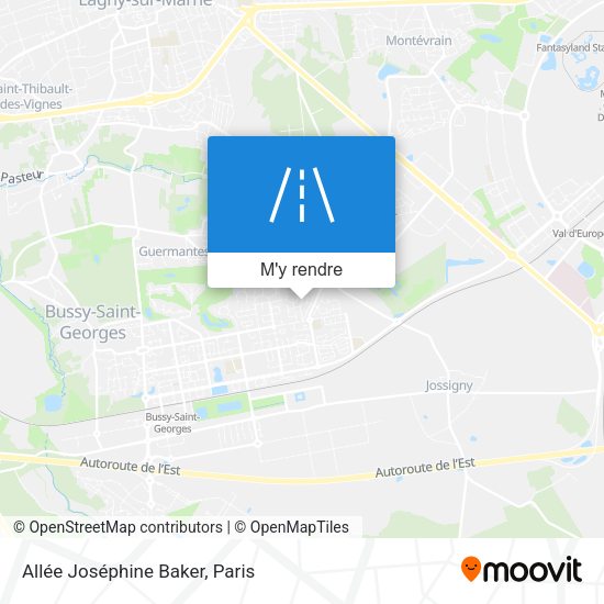 Allée Joséphine Baker plan
