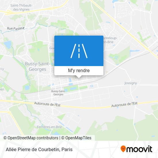 Allée Pierre de Courbetin plan